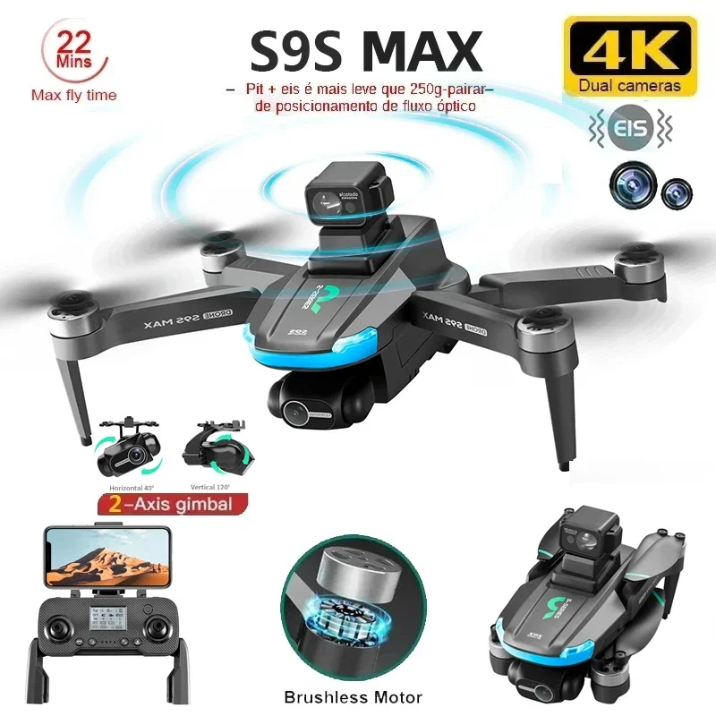 Drone Camera Wide Angle - Nuevo S9S MAX MINI Drone 4K